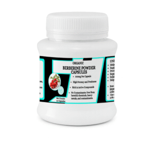 Berberine (20%) Powder Capsules - Helps maintain healthy blood sugar levels - 50 Capsules