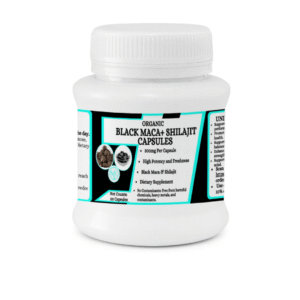 Black Maca & Shilajit Capsules - Supports Energy & Stamina - 50 Capsules