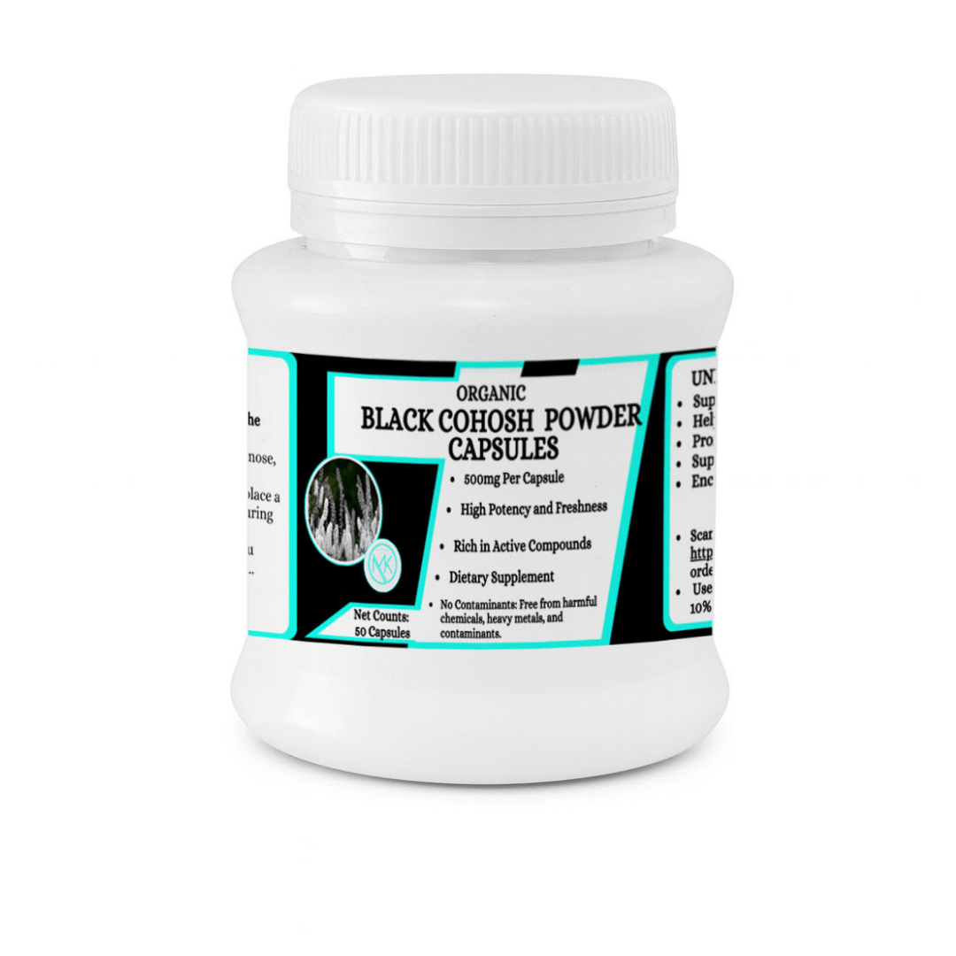 Black Cohosh Capsules –Supports comfort during menopause - 50 Capsules
