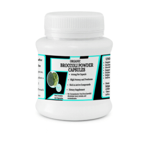 Broccoli Powder Capsules - Supports natural body detox,Provides strong antioxidant protection,50 Capsules