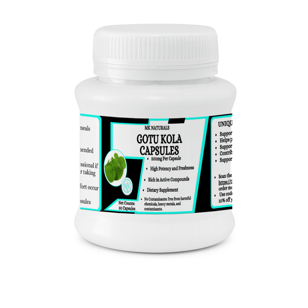 Gotu Kola Capsules - Supports mental clarity and concentration