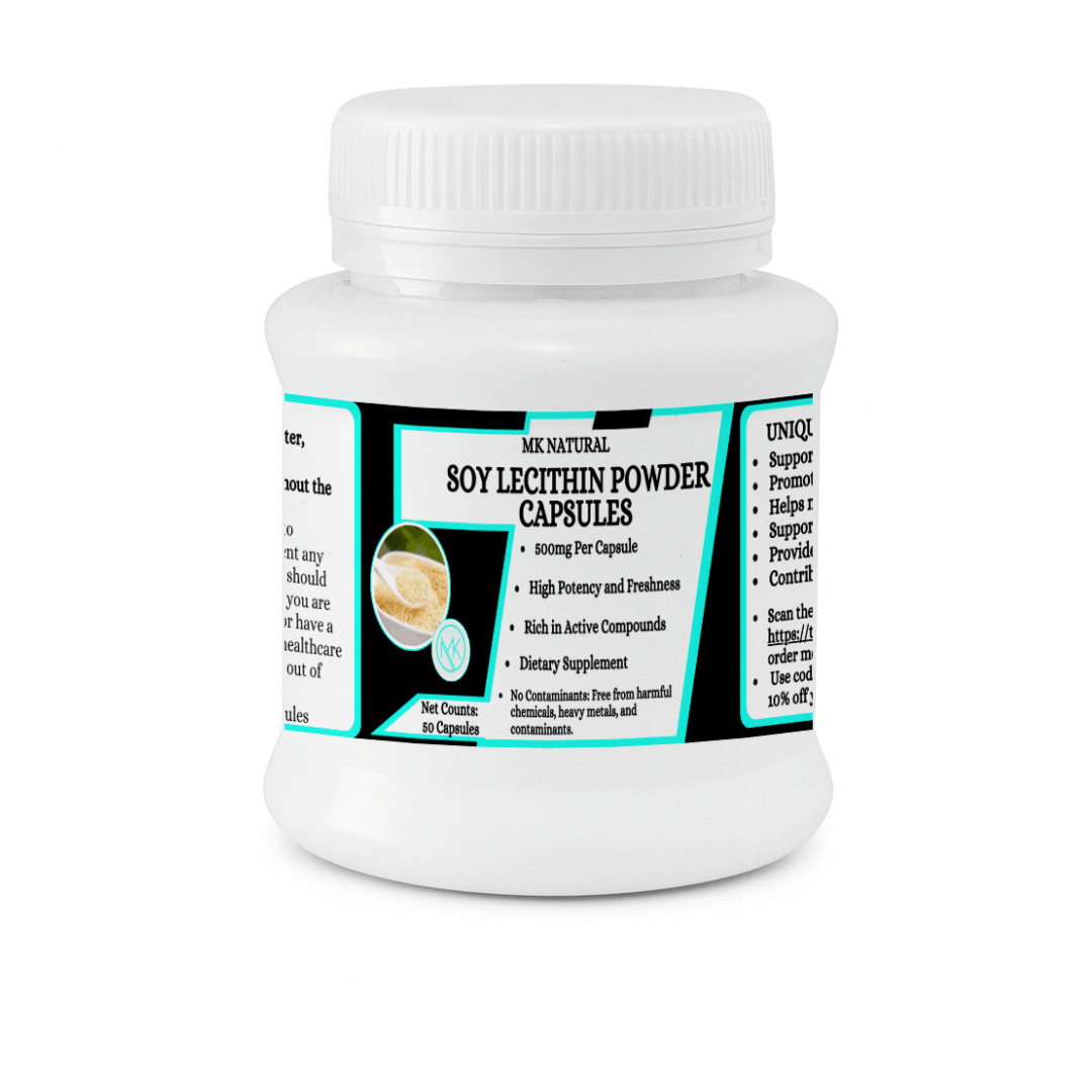 Soy Lecithin Capsules- Supports brain and memory function