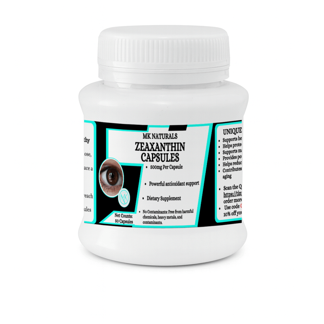Zeaxanthin Powder Capsules- Helps maintain eye health and visual comfort