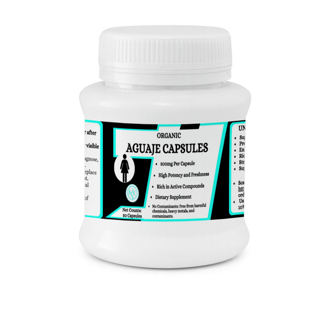 Aguaje Capsules - Natural Feminine Balance & Skin Glow Support,50 Capsules