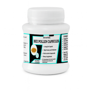 Bee Pollen Capsules -A natural superfood for energy and daily nutrition.