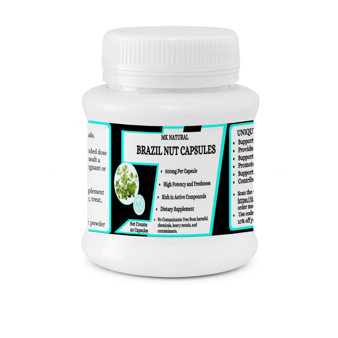 Brazil Nut Capsules - Natural selenium support for immunity and thyroid health