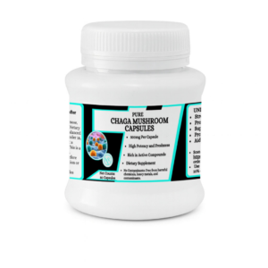 Chaga Mushroom Capsules - Immune & Antioxidant Super Support,50 Capsules