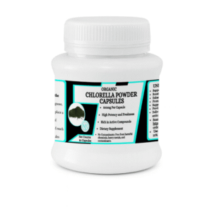 Chlorella Powder Capsules - Supports gentle detox and removal of heavy metals - 50 Capsules