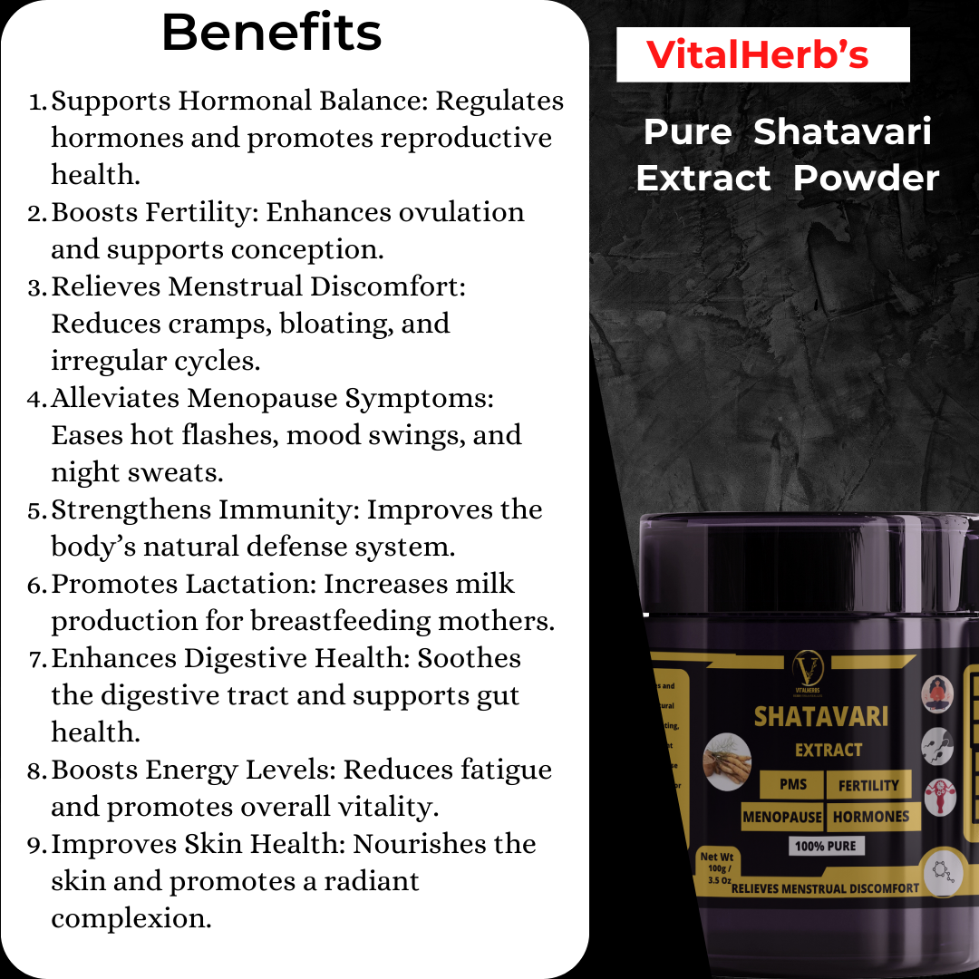 Shatavari Extract Powder – 100g - Image 2