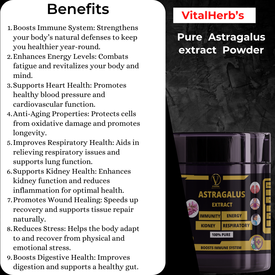 Astragalus Extract Powder – 100g - Image 2