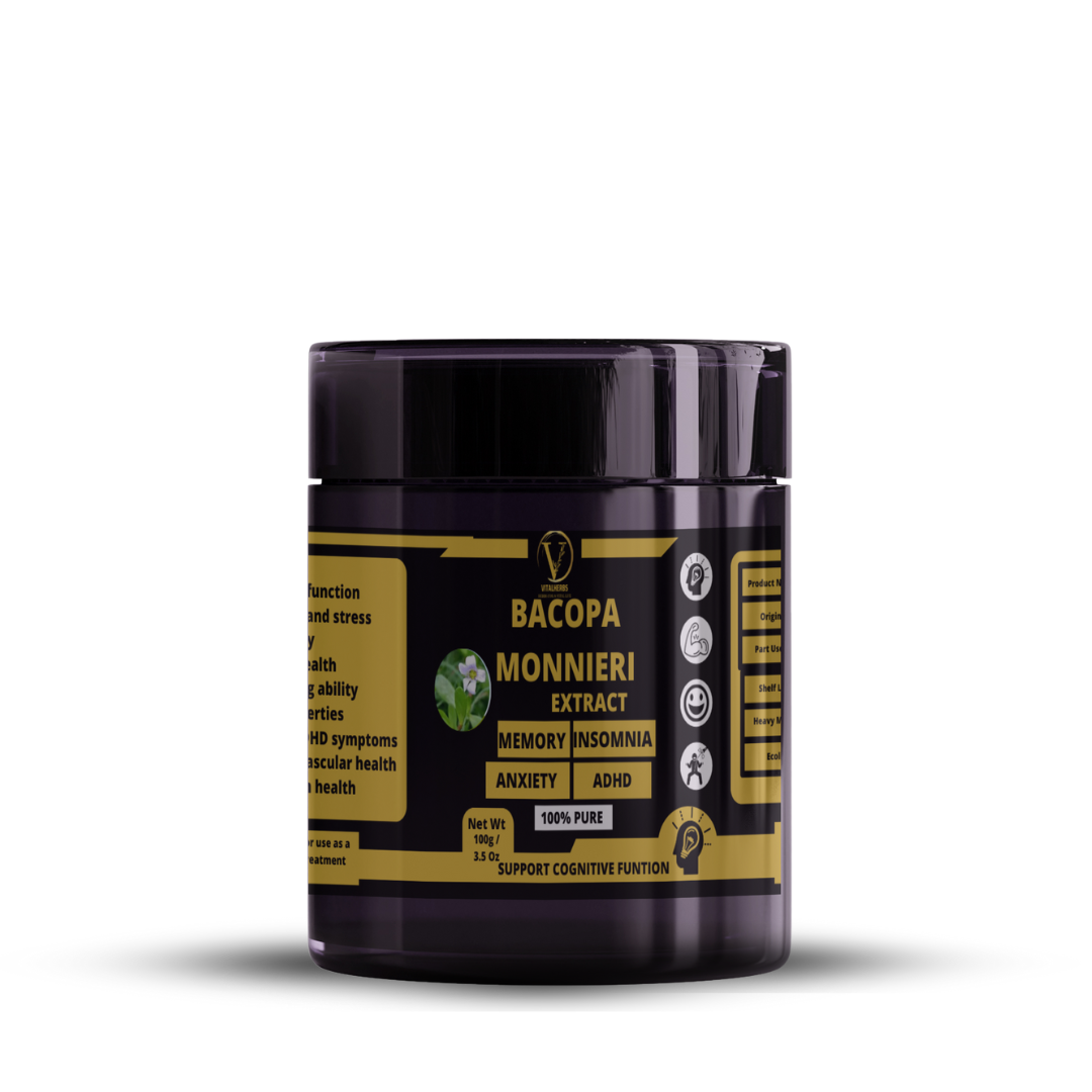 Bacopa Monnieri (Brahmi) Extract Powder – 100g