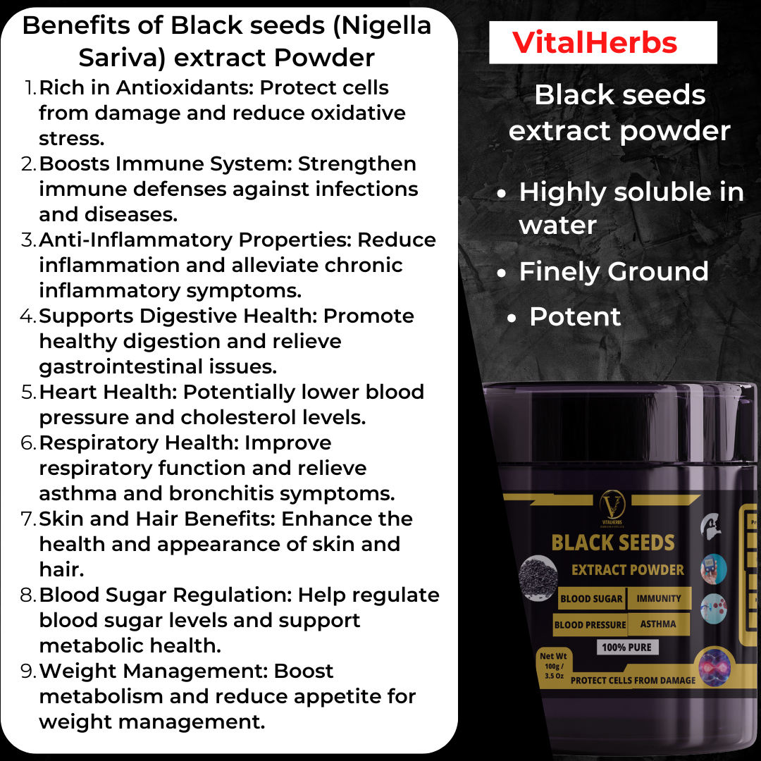 Black Seed (Nigella Sativa) Extract Powder – 100g - Image 2