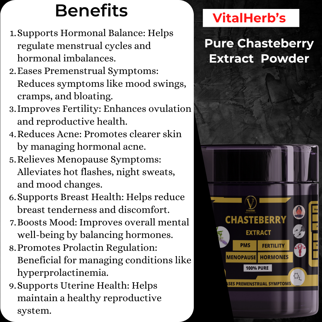 Chasteberry Extract Powder – 100g - Image 2
