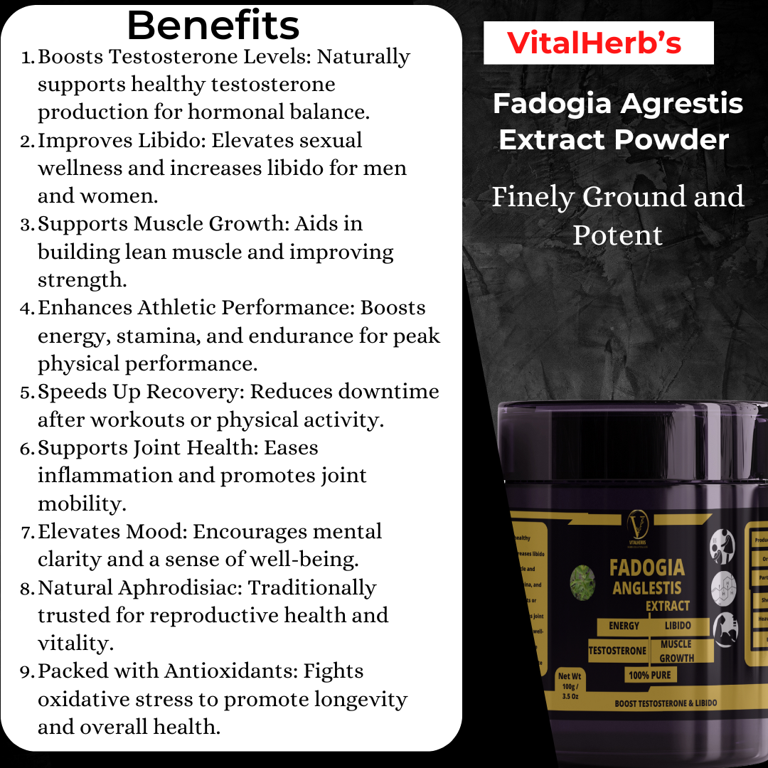 Fadogia Agrestis Extract Powder – 100g - Image 2