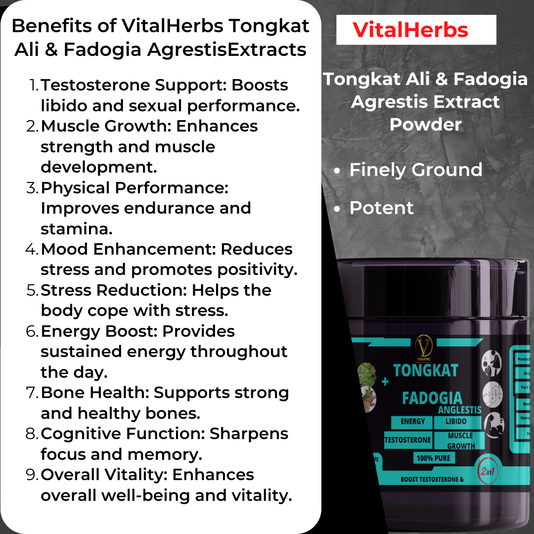Tongkat & Fadogia Agrestis Extract Powder – 100g - Image 2
