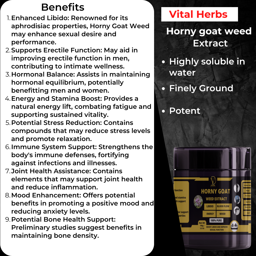 Horny Goat Extract Powder – 100g - Image 2