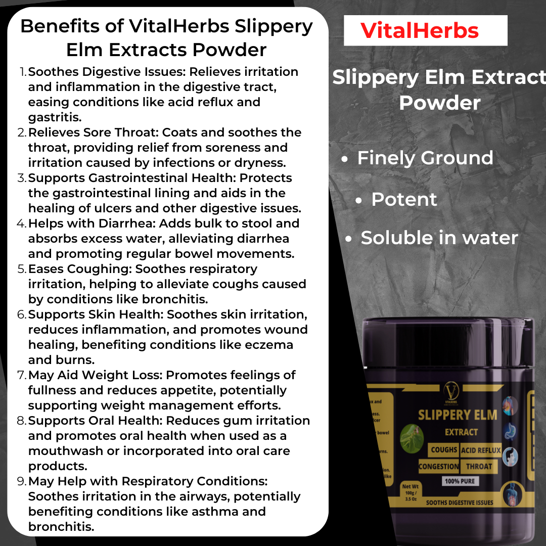 Slippery Elm Extract Powder – 100g - Image 2