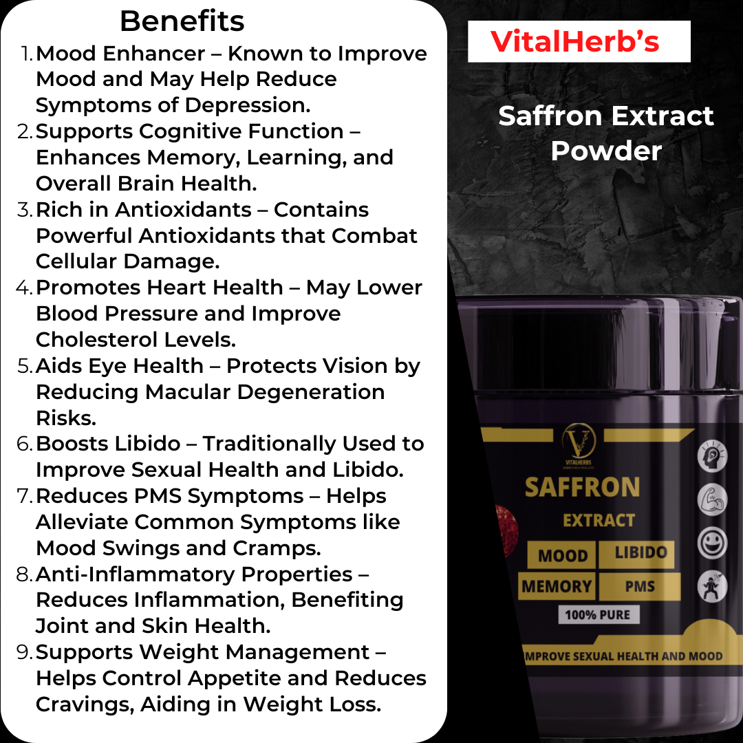 Saffron Extract Powder – 100g - Image 2