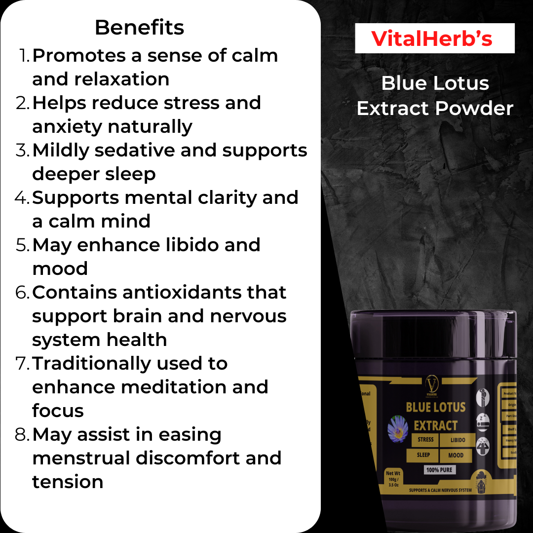 Blue Lotus Extract Powder – 100g - Image 2