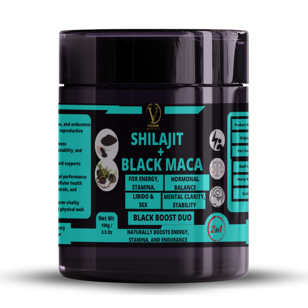 Shilajit + Black Maca Extract Blend Powder – 100g