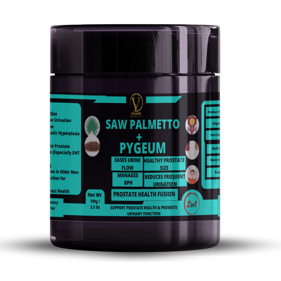 Saw Palmetto with Pygeum Extract Blends- Powder – 100g