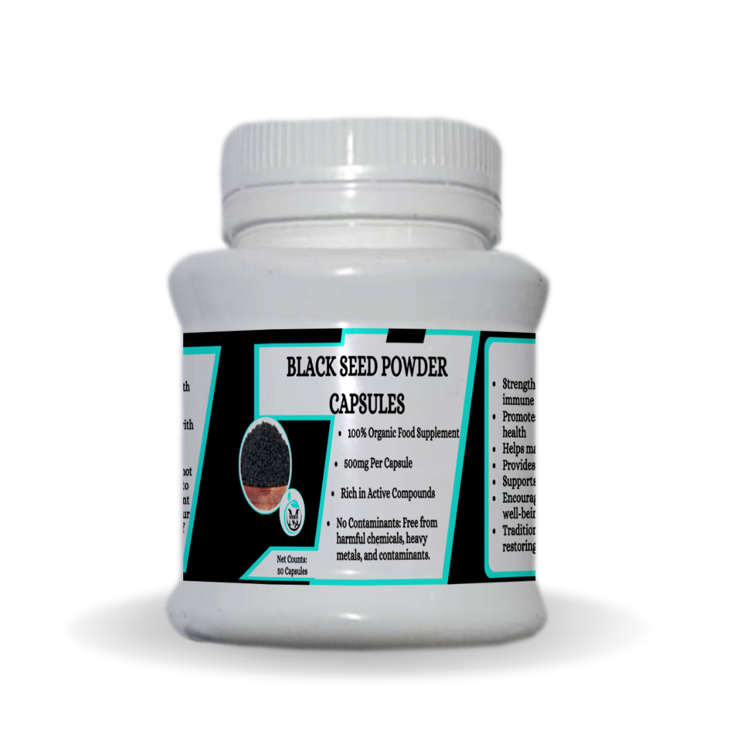 Organic Black Seed Capsules - Strengthens and supports a healthy immune system - 50 Capsules