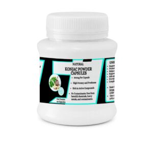 Konjac Root Powder Capsules - Supports healthy weight management naturally - 50 Capsules