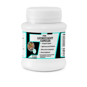 Licorice Root Capsules - Supports Digestive Health & Respiratory Wellness - 50 Capsules