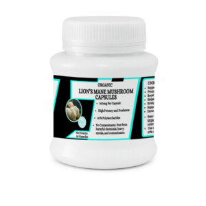 Lion's Mane Mushroom Capsules - Supports memory and focus - 50 Capsules