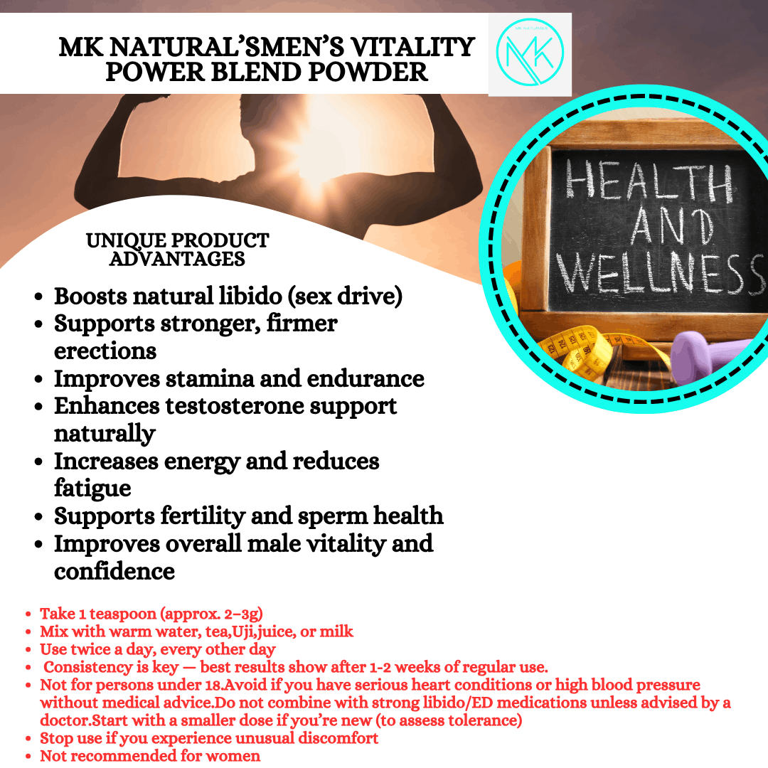 Men’s Vitality Power Blend Powder -A powerful all-in-one natural blend designed to Boosts natural libido - Image 2