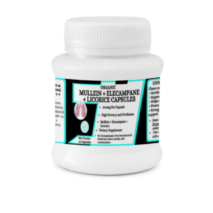 Mullein + Elecampane + Licorice Capsules - Supports healthy breathing,50 Capsules
