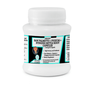 Saw Palmetto + Pygeum + Stinging Nettle Root Capsules - Prostate & Urinary Support for Men,50 Capsules