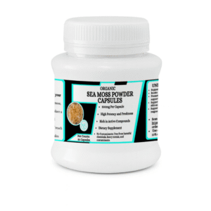 Sea Moss Powder Capsules - A nutrient-rich seaweed packed with minerals, vitamins, and antioxidants. - 50 Capsules
