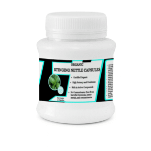 Organic Stinging Nettle Capsules - Encourages balanced energy and overall well-being - 50 Capsules
