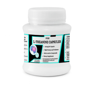 L-Theanine Capsules - Supports Mental Focus,Promotes Calm & Relaxation - 50 Capsules