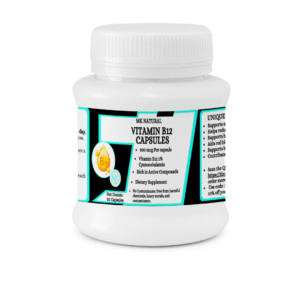 Mk Naturals Vitamin B12 (Cyanocobalamin) Capsules - 500mcg,Supports energy production