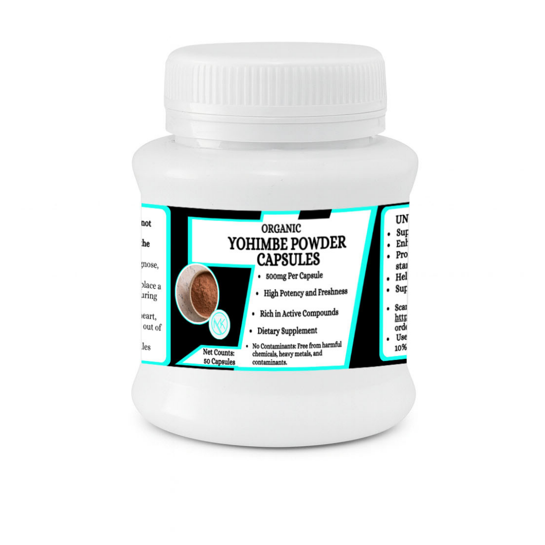 Yohimbe Capsules - Supports healthy circulation - 50 Capsules